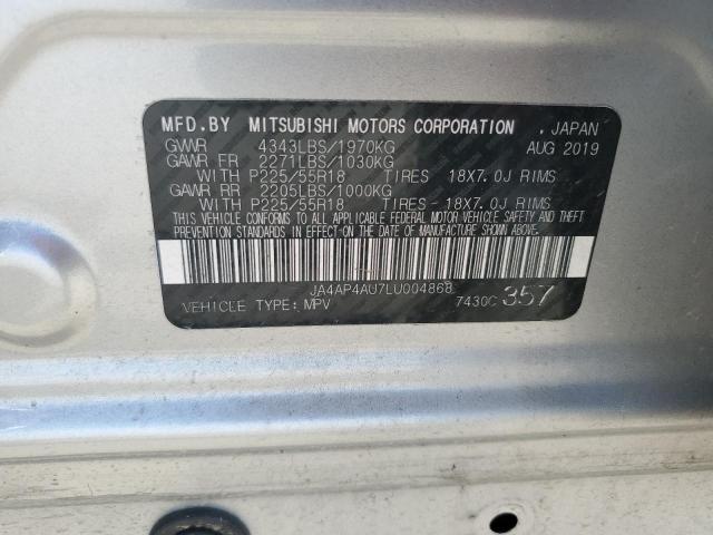 Photo 10 from auction – 2020 MITSUBISHI OUTLANDER with VIN JA4AP4AU7LU004868