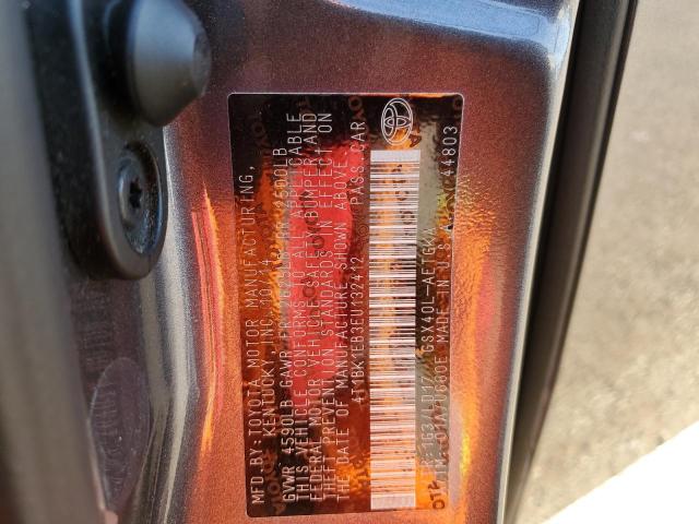 Photo 10 from auction – 2014 TOYOTA AVALON BAS with VIN 4T1BK1EB3EU132412