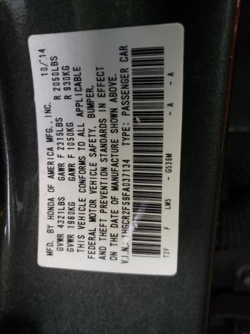 Photo 10 from auction – 2015 HONDA ACCORD SPO with VIN 1HGCR2F59FA037134