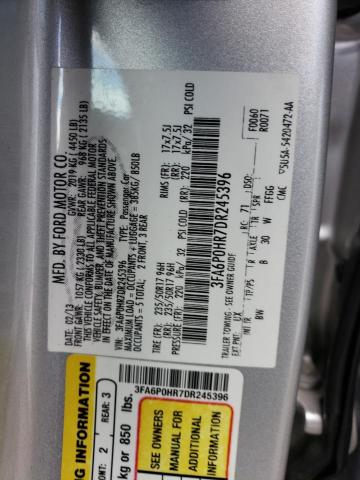 Photo 10 from auction – 2013 FORD FUSION SE with VIN 3FA6P0HR7DR245396