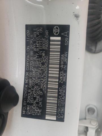 Photo 10 from auction – 2010 TOYOTA PRIUS with VIN JTDKN3DU3A0096250