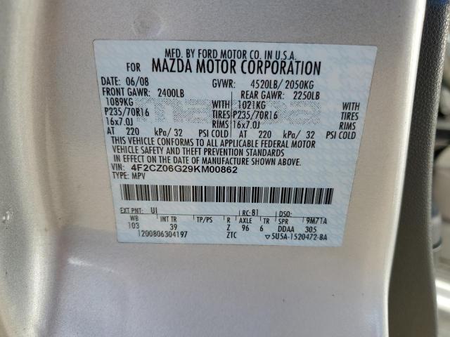 Photo 10 from auction – 2009 MAZDA TRIBUTE S with VIN 4F2CZ06G29KM00862