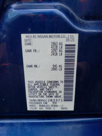Photo 10 from auction – 2020 NISSAN ALTIMA S with VIN 1N4BL4BVXLC283371
