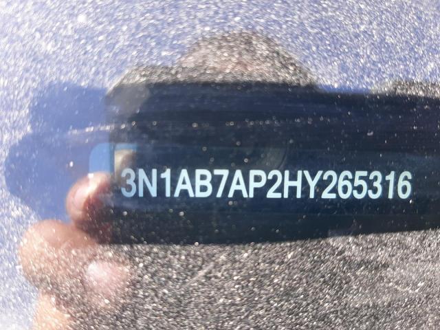 Photo 10 from auction – 2017 NISSAN SENTRA S with VIN 3N1AB7AP2HY265316