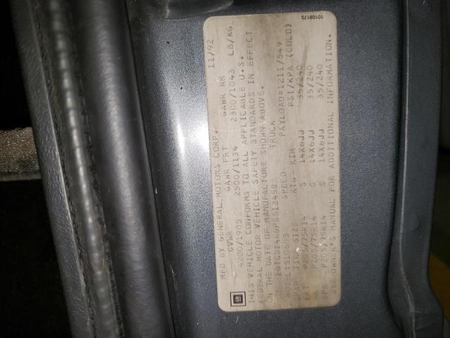 Photo 10 from auction – 1993 GMC SONOMA with VIN 1GTCS14R6P8512458
