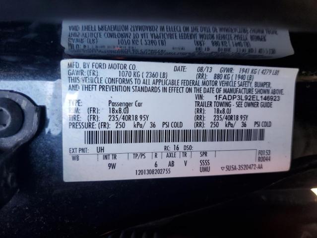 Photo 10 from auction – 2014 FORD FOCUS ST with VIN 1FADP3L92EL146923