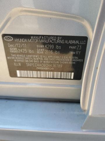 Photo 10 from auction – 2012 HYUNDAI SONATA SE with VIN 5NPEC4AC6CH436789