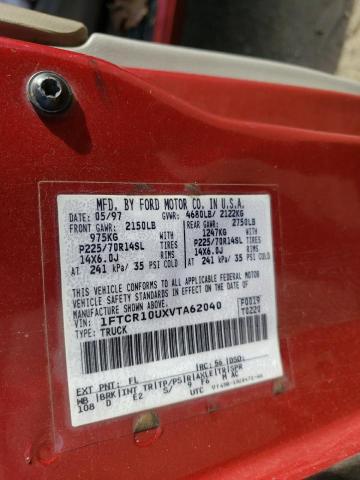 Photo 10 from auction – 1997 FORD RANGER with VIN 1FTCR10UXVTA62040