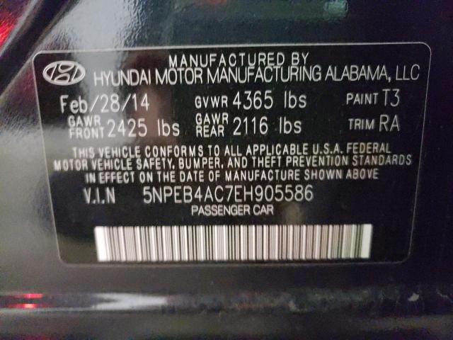 Photo 10 from auction – 2014 HYUNDAI SONATA GLS with VIN 5NPEB4AC7EH905586