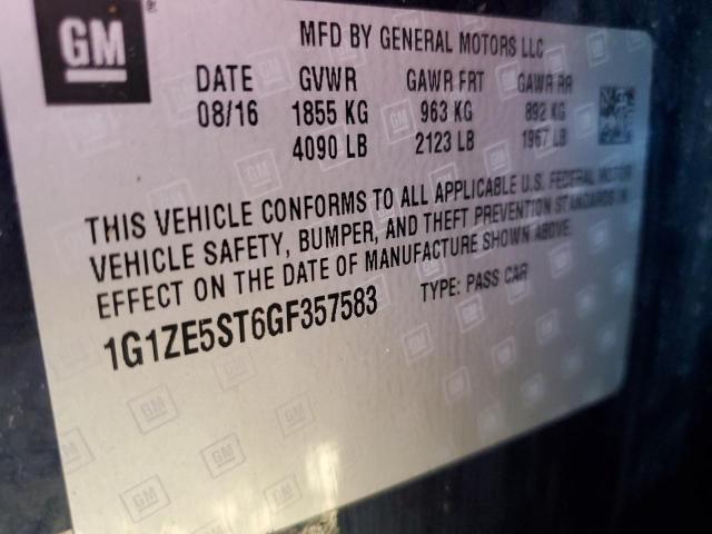 Photo 10 from auction – 2016 CHEVROLET MALIBU LT with VIN 1G1ZE5ST6GF357583