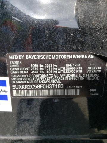 Photo 10 from auction – 2015 BMW X5 SDRIVE3 with VIN 5UXKR2C58F0H37183