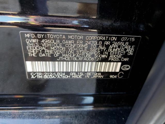 Photo 10 from auction – 2015 LEXUS GS 350 with VIN JTHCE1BLXFA008121