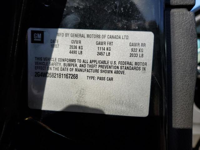 Photo 10 from auction – 2008 BUICK LACROSSE C with VIN 2G4WD582181167268
