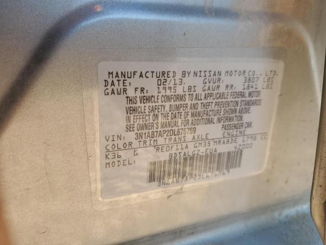 Photo 10 from auction – 2013 NISSAN SENTRA S with VIN 3N1AB7AP2DL676769