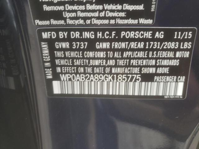 Photo 10 from auction – 2016 PORSCHE CAYMAN S with VIN WP0AB2A89GK185775
