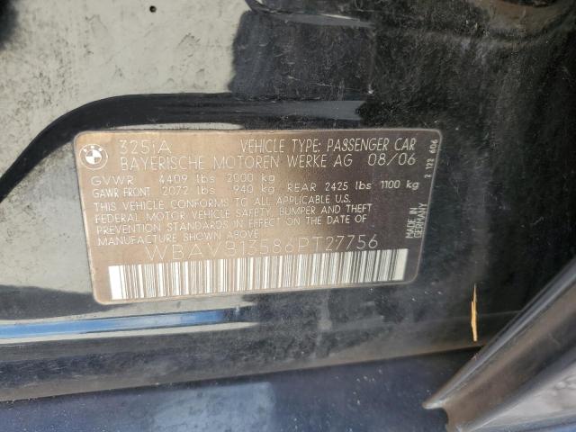Photo 10 from auction – 2006 BMW 325 I with VIN WBAVB13586PT27756
