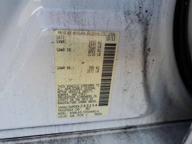 Photo 10 from auction – 2014 NISSAN ALTIMA 2.5 with VIN 1N4AL3AP0EN243154