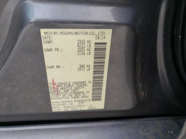 Photo 10 from auction – 2015 NISSAN ALTIMA with VIN 1N4AL3AP4FN330623