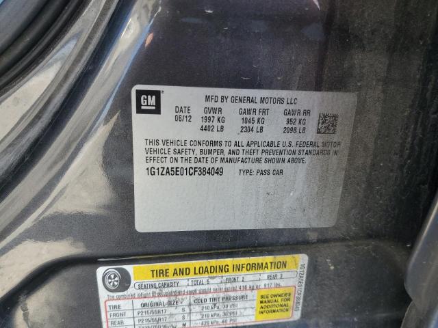 Photo 10 from auction – 2012 CHEVROLET MALIBU LS with VIN 1G1ZA5E01CF384049