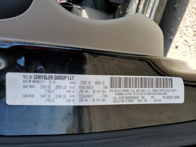 Photo 10 from auction – 2014 CHRYSLER TOWN & COU with VIN 2C4RC1BG9ER348181