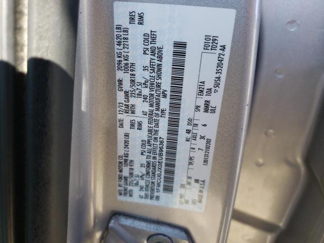 Photo 10 from auction – 2014 FORD ESCAPE TIT with VIN 1FMCU0JX0EUB96367
