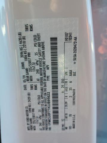 Photo 10 from auction – 2019 FORD ESCAPE S with VIN 1FMCU0F71KUB95622
