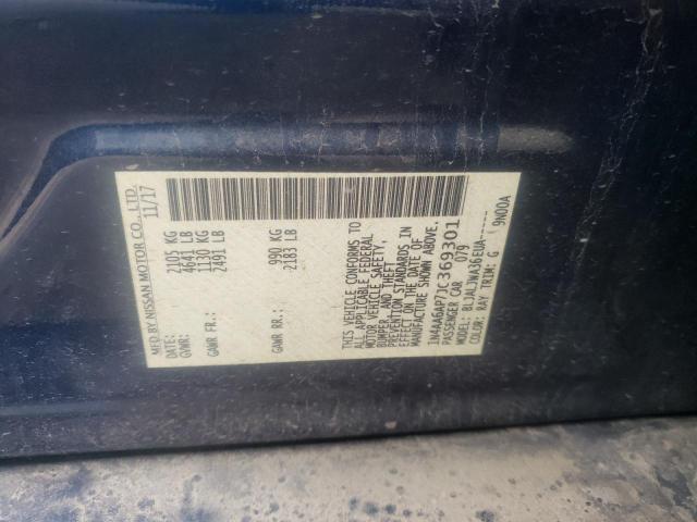 Photo 10 from auction – 2018 NISSAN MAXIMA 3.5 with VIN 1N4AA6AP7JC369301