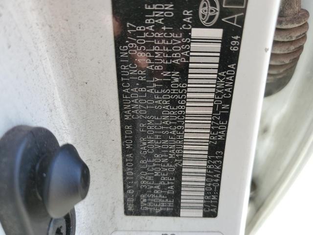 Photo 10 from auction – 2018 TOYOTA COROLLA L with VIN 2T1BURHE9JC986556