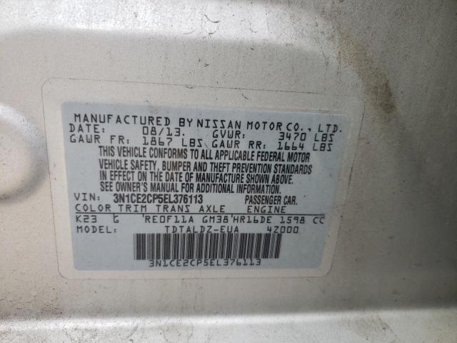 Photo 10 from auction – 2014 NISSAN VERSA NOTE with VIN 3N1CE2CP5EL376113
