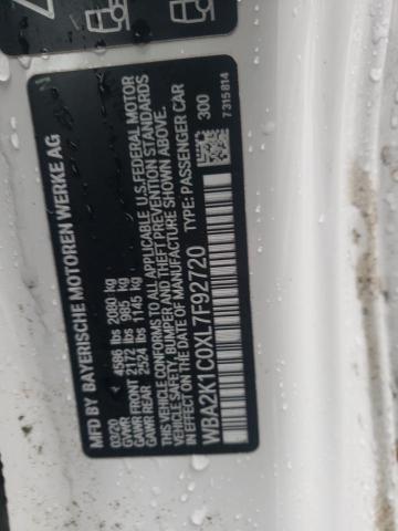 Photo 10 from auction – 2020 BMW 230XI with VIN WBA2K1C0XL7F92720