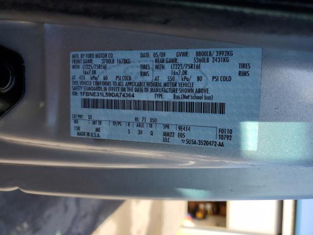 Photo 10 from auction – 2009 FORD ECONOLINE with VIN 1FBNE31L59DA74364
