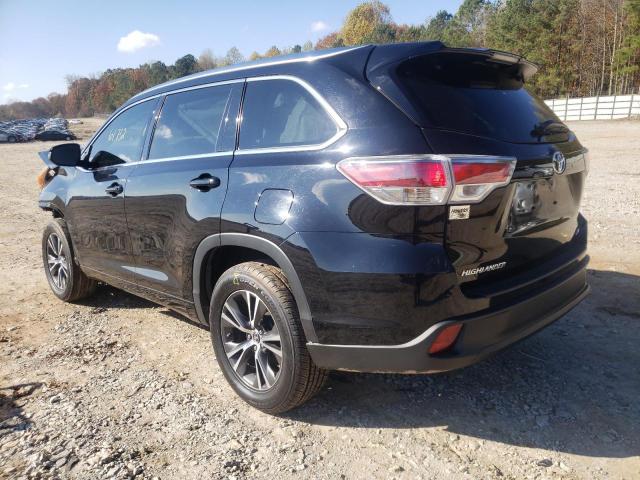 Photo 3 from auction – 2016 TOYOTA HIGHLANDER with VIN 5TDKKRFH8GS126537