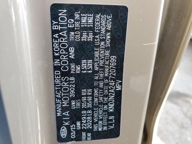 Photo 10 from auction – 2015 KIA SOUL with VIN KNDJN2A24F7207699
