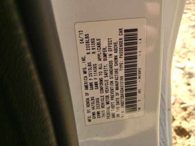 Photo 10 from auction – 2013 HONDA ACCORD EXL with VIN 1HGCT2B85DA010186