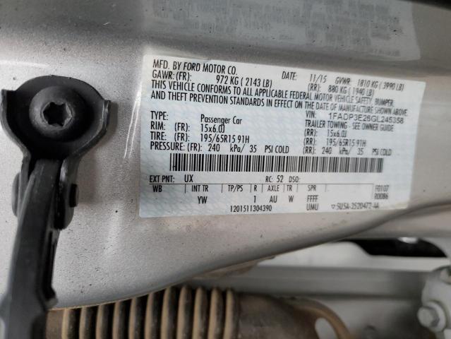 Photo 10 from auction – 2016 FORD FOCUS S with VIN 1FADP3E26GL245358