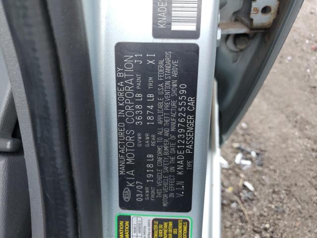 Photo 10 from auction – 2007 KIA RIO BASE with VIN KNADE123976255590