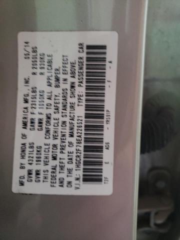 Photo 10 from auction – 2014 HONDA ACCORD EX with VIN 1HGCR2F78EA226521