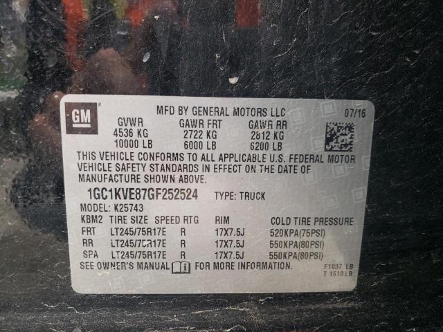 Photo 10 from auction – 2016 CHEVROLET SILVERADO with VIN 1GC1KVE87GF252524