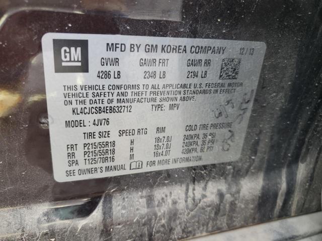 Photo 10 from auction – 2014 BUICK ENCORE with VIN KL4CJCSB4EB632712
