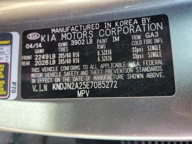 Photo 10 from auction – 2014 KIA SOUL with VIN KNDJN2A25E7085272