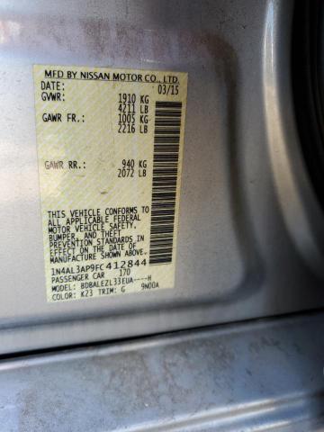 Photo 10 from auction – 2015 NISSAN ALTIMA 2.5 with VIN 1N4AL3AP9FC412844