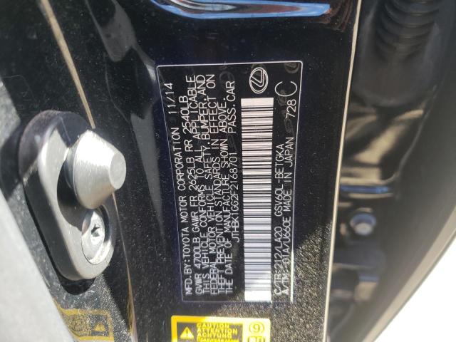 Photo 10 from auction – 2015 LEXUS ES 350 with VIN JTHBK1GG2F2168701