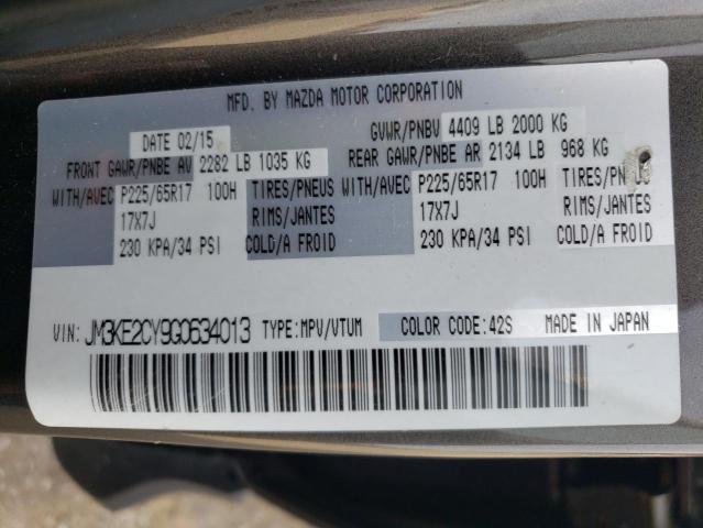 Photo 10 from auction – 2016 MAZDA CX-5 TOURI with VIN JM3KE2CY9G0634013