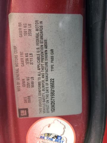 Photo 10 from auction – 2008 CADILLAC DTS with VIN 1G6KD57Y68U196622