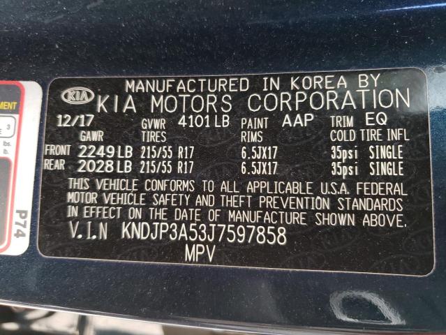 Photo 10 from auction – 2018 KIA SOUL + with VIN KNDJP3A53J7597858