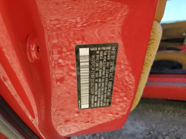 Photo 10 from auction – 2000 PORSCHE BOXSTER with VIN WP0CA2987YU621559