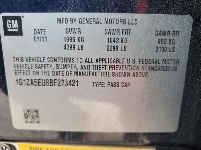 Photo 10 from auction – 2011 CHEVROLET MALIBU LS with VIN 1G1ZA5EU8BF273421