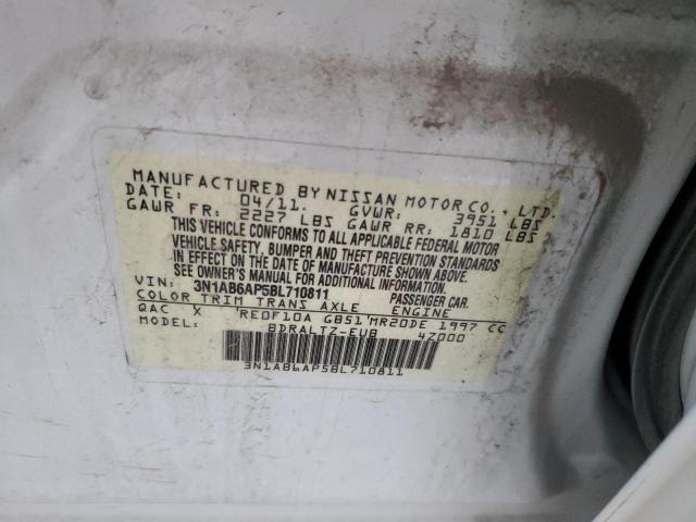 Photo 10 from auction – 2011 NISSAN SENTRA 2.0 with VIN 3N1AB6AP5BL710811
