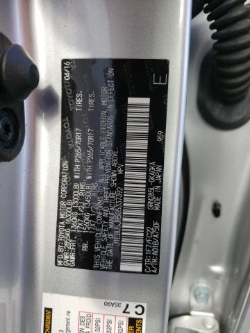 Photo 10 from auction – 2016 TOYOTA 4RUNNER SR with VIN JTEBU5JR5G5337392