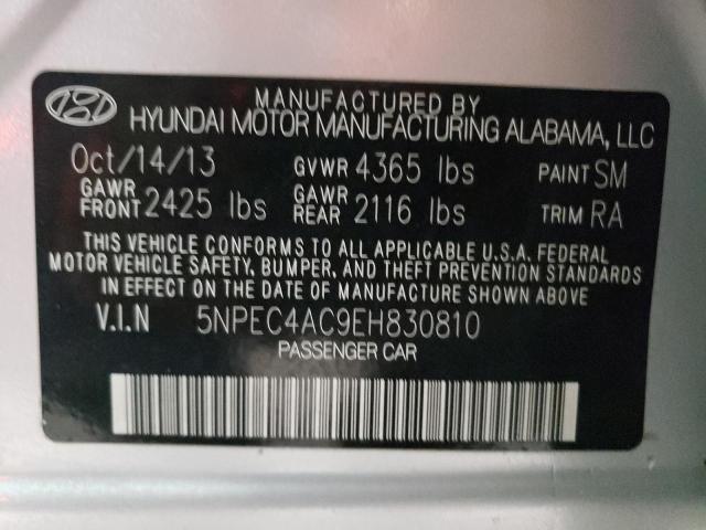 Photo 10 from auction – 2014 HYUNDAI SONATA SE with VIN 5NPEC4AC9EH830810